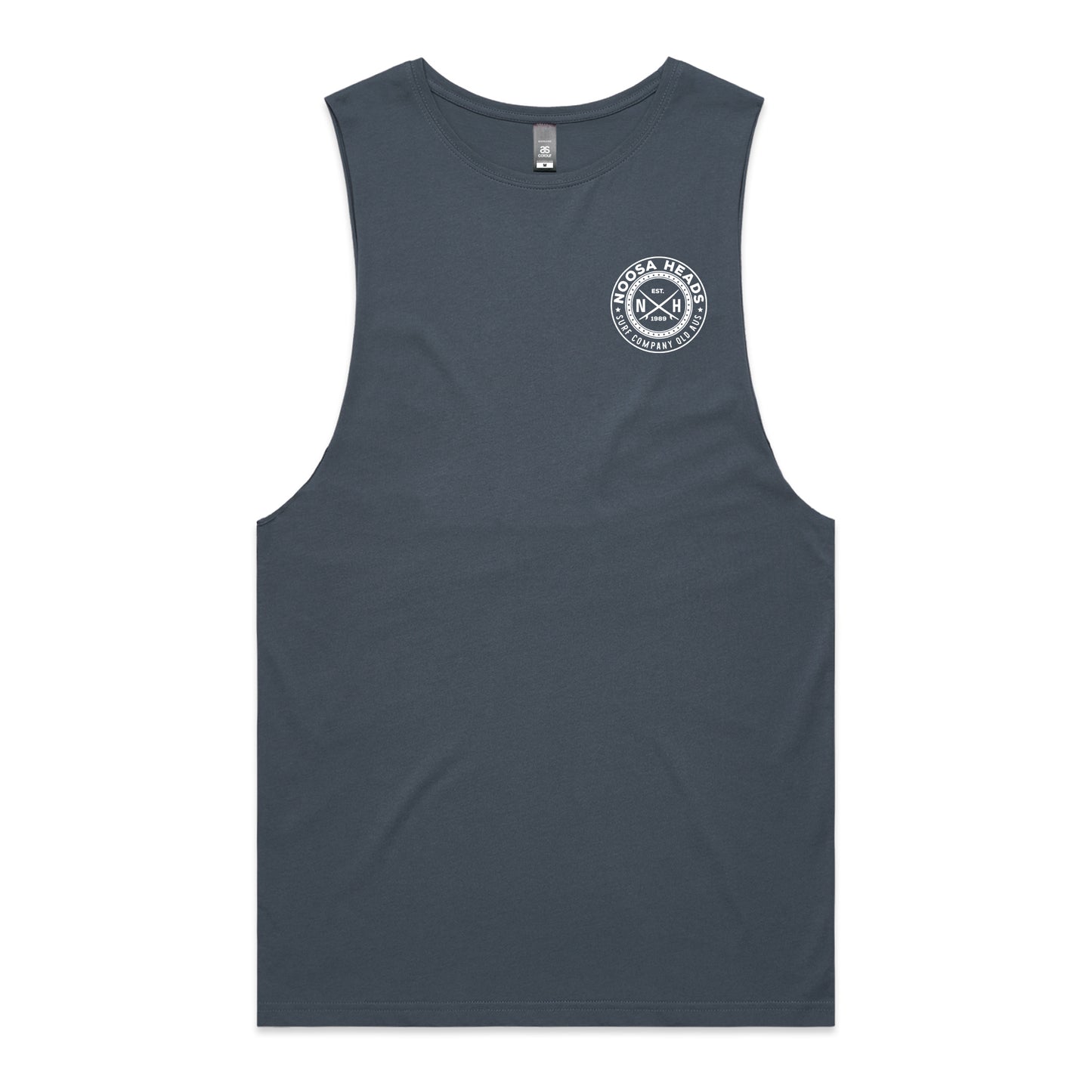 Noosa 1989 Tank Tee - Petrol Blue