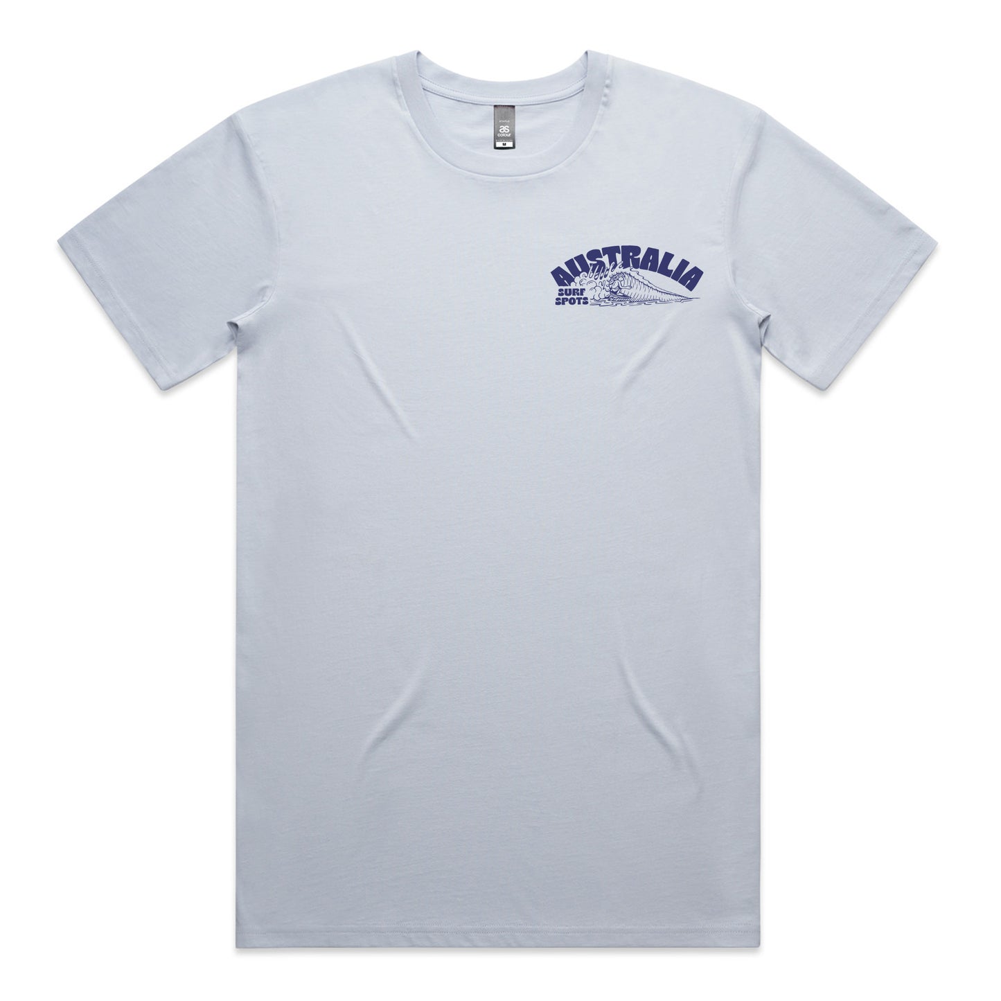 Australia Surf Spots T-shirt - Powder Blue