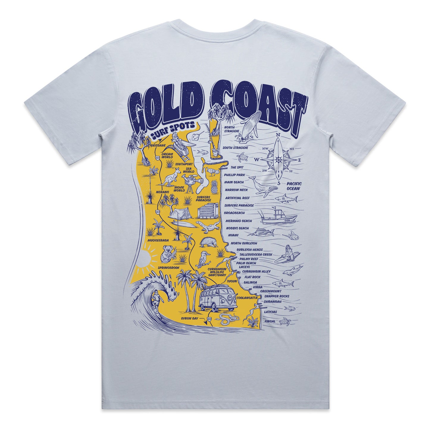 Gold Coast Surf Spots T-shirt