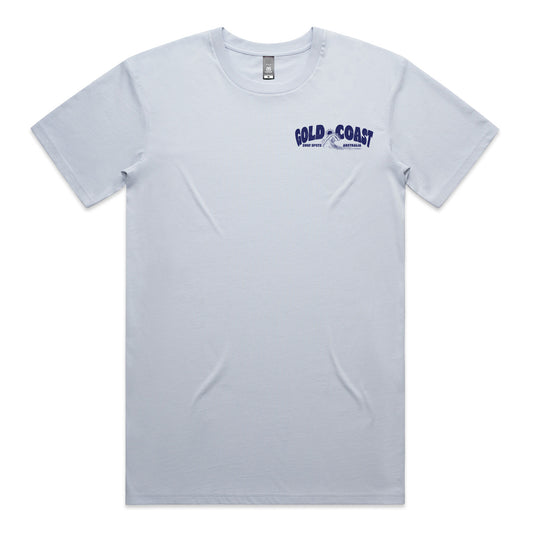 Gold Coast Surf Spots T-shirt - Powder Blue