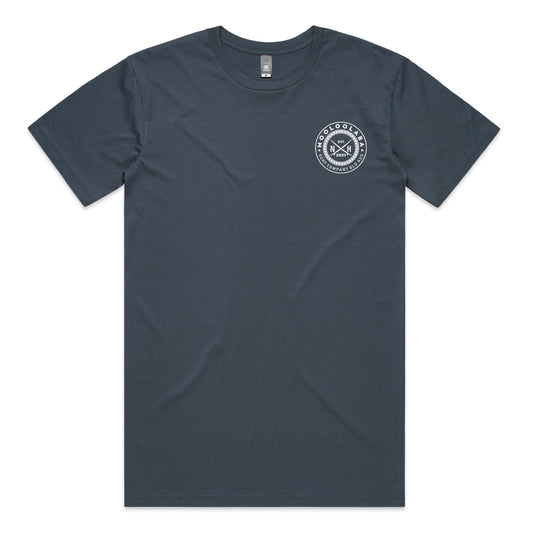 Mooloolaba Badge T-shirt - Petrol Blue