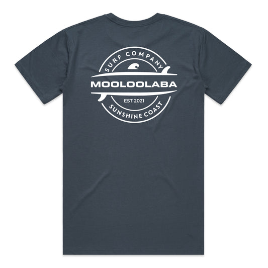Twin Boards Mooloolaba T-shirt - Petrol Blue