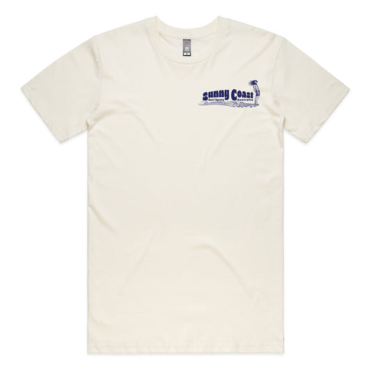 Sunny Coast Surf Spots T-shirt - Natural