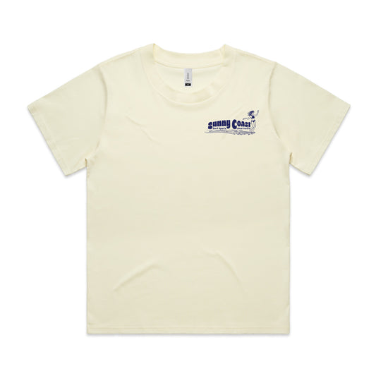 Wo's Sunny Coast Surf Spots T-shirt - Butter