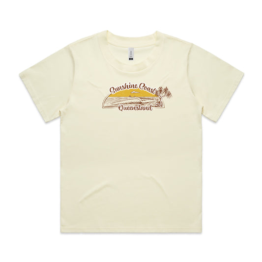 Wo's Tea Tree Bay T-shirt - Butter